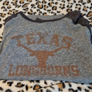 Genuine Merchandise Gray and Brown Texas Longhorns Women's Jersey Top